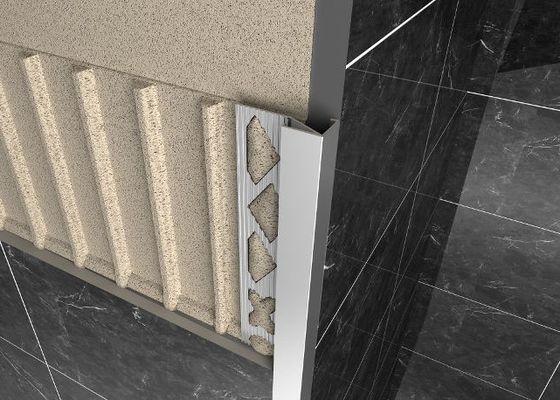 کاشی اصلاح آلومینیوم گوشه انتقال مشخصات Listello Border Edge تر و تمیز