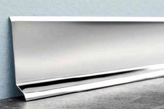 Clearing Easy 1.8m Stainless Steel Skirting Board Metal Texture Skirting Line