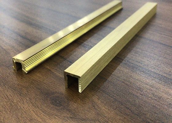 Brass Edge Trim For Tiles 2.5m Ceramic Tile Decoration
