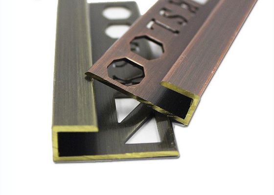 Bronze Retro Brass Tile Trim Upscale Luxury Brass Metal Tile Trim