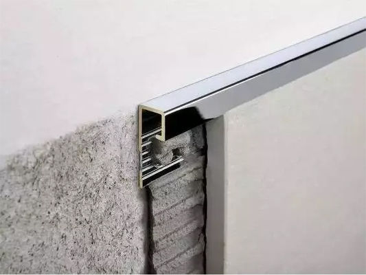 2.5m Metal Tile Edge Trim For Aluminum Alloy Profile Tile Edge Trim Aluminium
