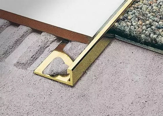 2.5m Metal Tile Edge Trim For Aluminum Alloy Profile Tile Edge Trim Aluminium