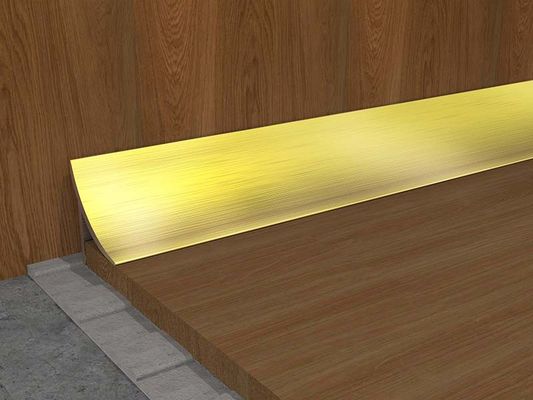 Y Shaped Stainless Steel Floor Trim 0.6mm Tile Edge Border Finishing Strip