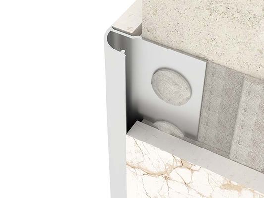 TUV Stainless Steel Tile Trim Brushed Round Closing Metal Strip