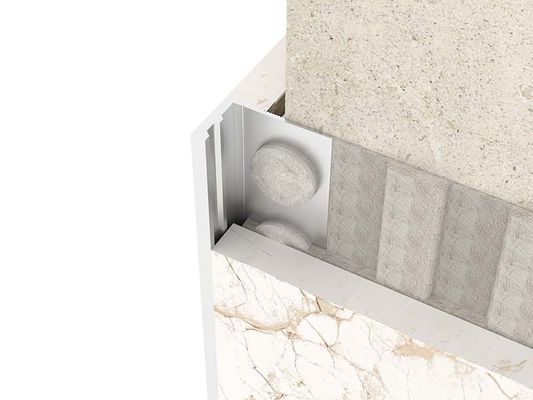 Brushed Metal Stainless Steel Tile Trim SS304 Square Closing Strip Tile Edge Trim