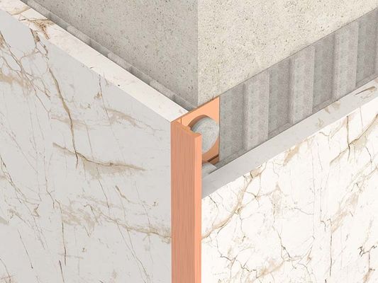 1.8m Brushed Stainless Steel Angle Trim Metal Bullnose Border Edge Trim