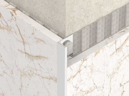 Bright 2.5m Stainless Steel Tile Trim Silver Metal Decorative Bullnose Border