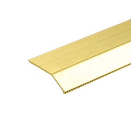High Low Buckle Aluminium Flat Strip Laminate Floor Edging Strip Anodized