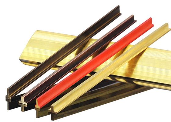 T Shape Brass Transition Strip Metal Threshold Flooring Trim Tile Transition Edge Strips