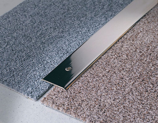 Aluminum Carpet To Tile Transition Strip 0.8mm Carpet Threshold Transition Strip