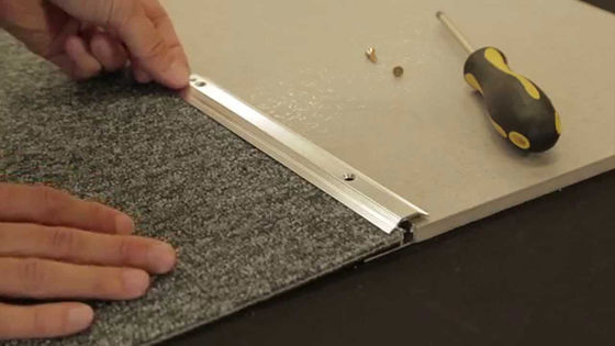 Aluminium Alloy Extra Wide Carpet Transition Strip Interior Decoration