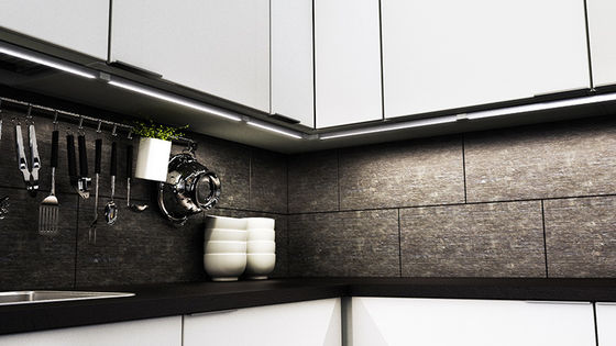 10mm Aluminum LED Profiles For Strip Lights Interior Lighting With Frosted Cover