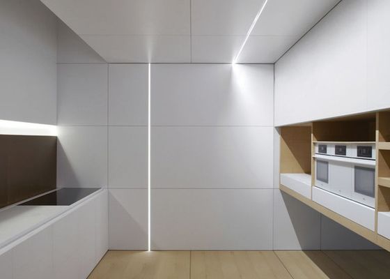 10mm Aluminum LED Profiles For Strip Lights Interior Lighting With Frosted Cover