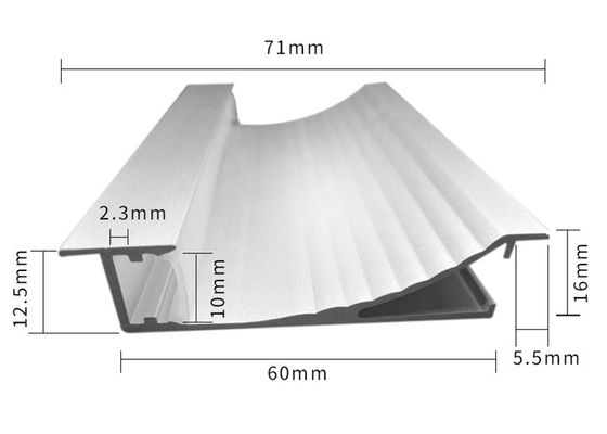 Electrophoresis Aluminum LED Profiles Aluminium Skirting Board 80mm