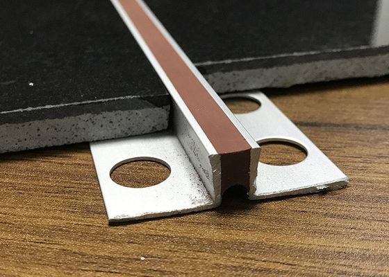 Ceramic Flooring 10mm Aluminium Movement Joint For Stone Floors