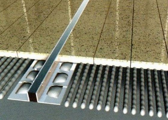 Ceramic Flooring 10mm Aluminium Movement Joint For Stone Floors