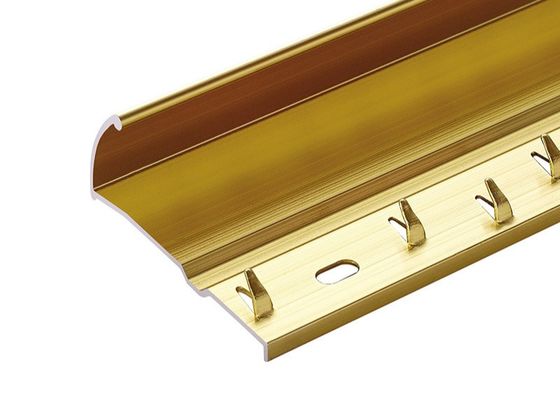 Electrophoresis Aluminum Carpet Trim Layering Strips For Floor