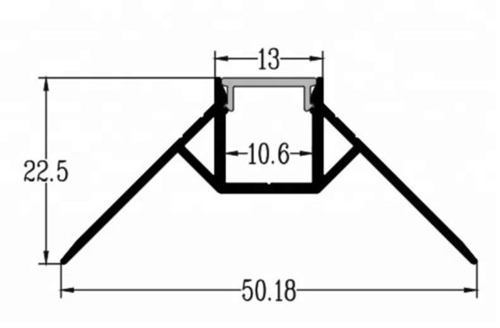 90 Degree Corner Led Strip Mounting Channel With Diffuser Cover For Strip Light