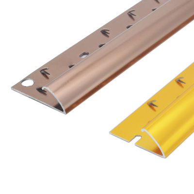Aluminum Metal Ceramic Edge Trim Tile To Carpet Transition Strips 20mm
