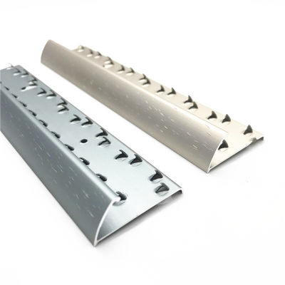 Carpet Accessories Chrome Silver Tile Transition Strip Aluminum Carpet Trim 2.5cm