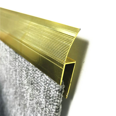 Carpet Accessories Chrome Silver Tile Transition Strip Aluminum Carpet Trim 2.5cm