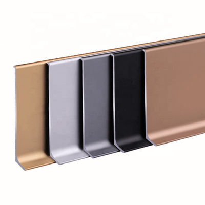 Floor Decorative Aluminum Skirting Board Finger Joint Baseboards Accessories