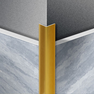 90 Degree Convex External Corner Line Tile Trim Made Of PVC Aluminum Alloy SS