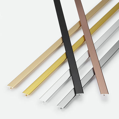 Rose Gold Carpet Transition Ceramic 20mm Aluminium Tile Trim Round Edge U L Shape