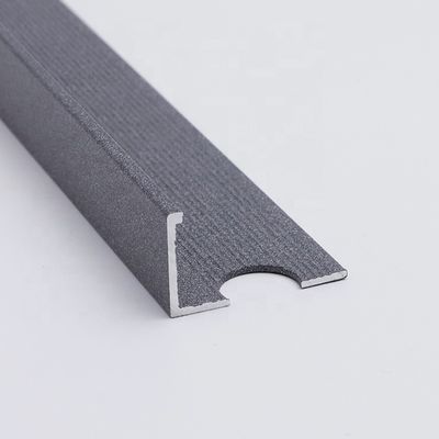 2.7m Zinc Chrome Square Edge Tile Trim Aluminum