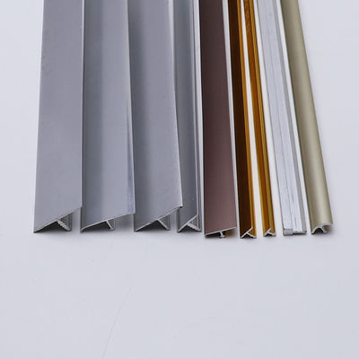 Aluminum Anodizing Gold Aluminium Square Edge Tile Trim T Shape