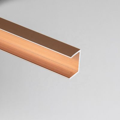 10MM Brush Gold Aluminium Tile Trim Decoration Polished