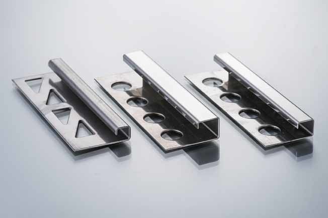 Inside Corner Stainless Steel Metal Bullnose Border Edge Trim 2.5m