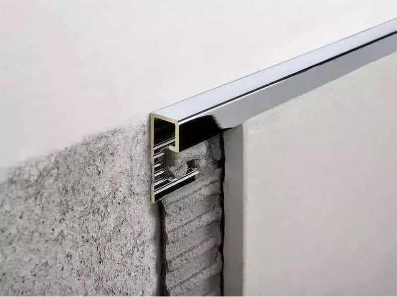 2.5m Metal Tile Edge Trim For Aluminum Alloy Profile Tile Edge Trim Aluminium