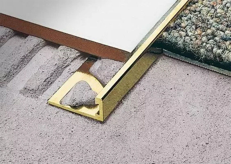 2.5m Metal Tile Edge Trim For Aluminum Alloy Profile Tile Edge Trim Aluminium