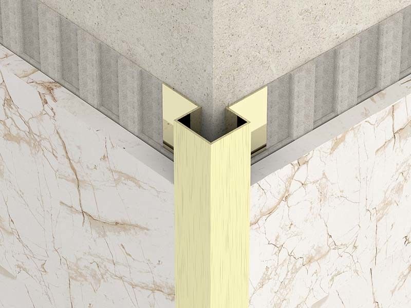 نوار بسته بندی تزئینی کاشی فولادی ضد زنگ 10 mm Corner Edge Trim