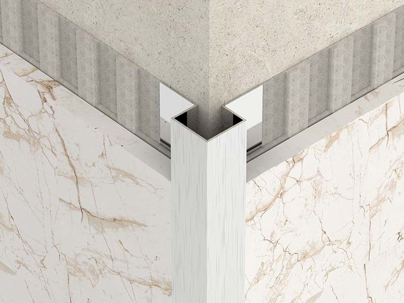 نوار بسته بندی تزئینی کاشی فولادی ضد زنگ 10 mm Corner Edge Trim