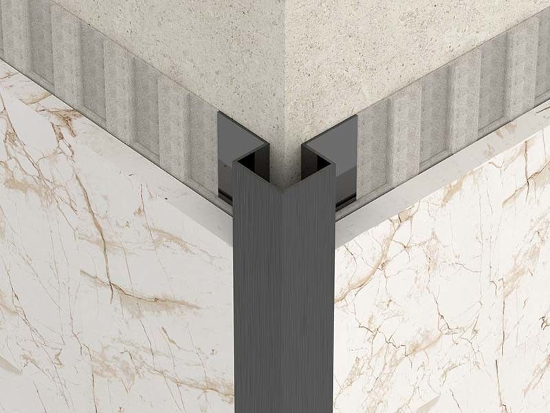 نوار بسته بندی تزئینی کاشی فولادی ضد زنگ 10 mm Corner Edge Trim