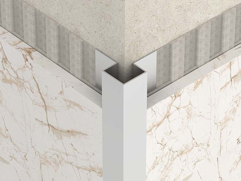 نوار بسته بندی تزئینی کاشی فولادی ضد زنگ 10 mm Corner Edge Trim
