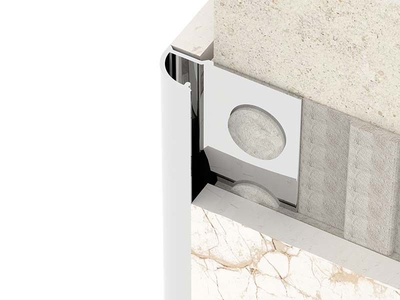 نوار فلزی بسته بندی پایان دهنده کاشی فولاد ضد زنگ TUV 10 mm Bright