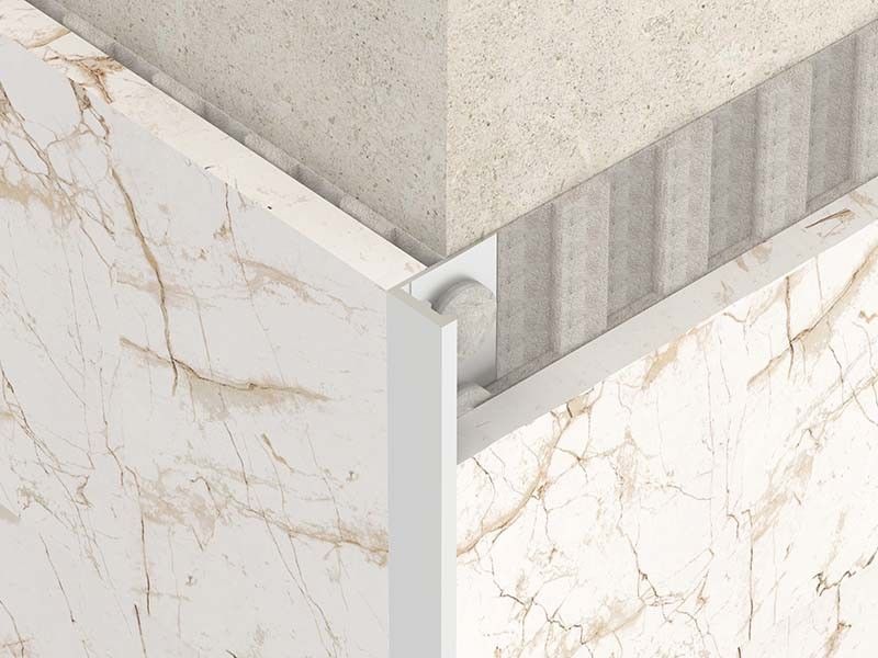 1.8m Brushed Stainless Steel Angle Trim Metal Bullnose Border Edge Trim