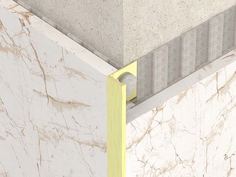 1.8m Brushed Stainless Steel Angle Trim Metal Bullnose Border Edge Trim
