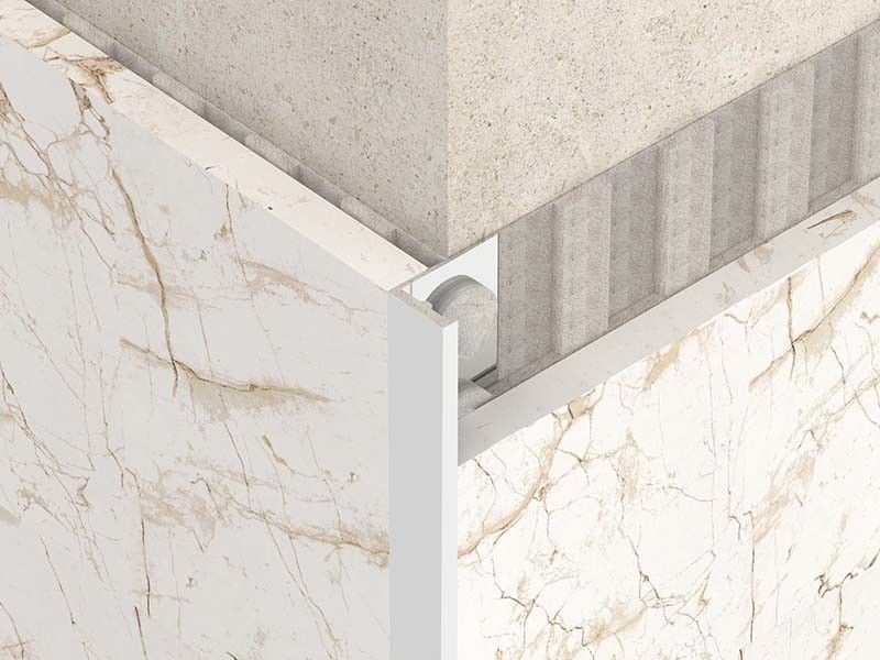 Bright 2.5m Stainless Steel Tile Trim Silver Metal Decorative Bullnose Border