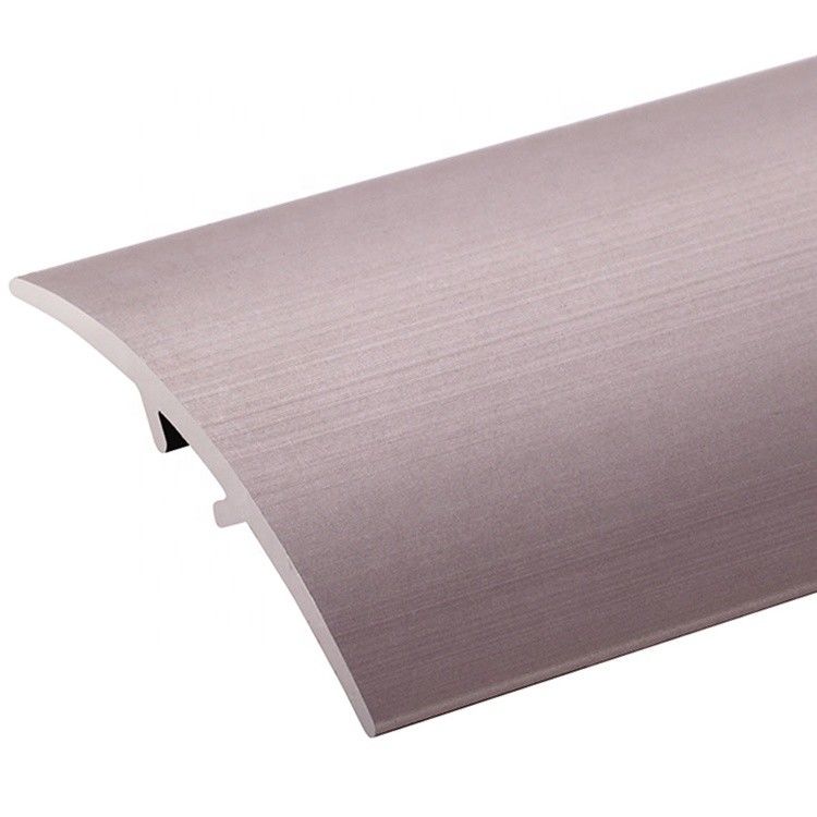 Metallic Aluminum Transition Strip For Tile Wood Edge