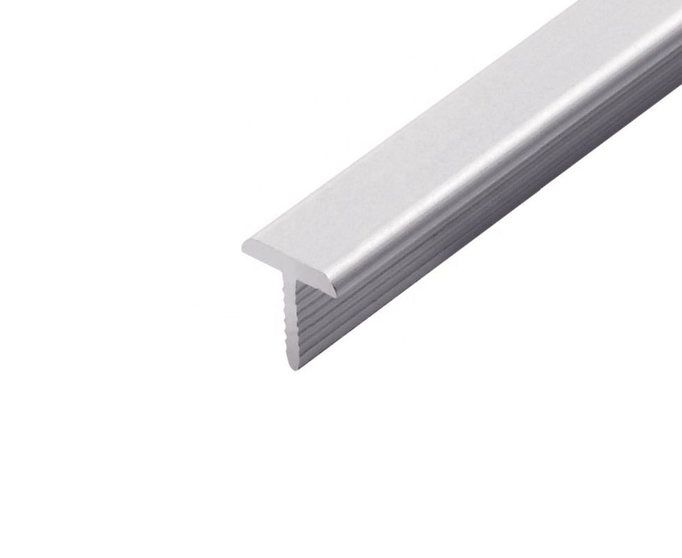 High Low Buckle Aluminium Flat Strip Laminate Floor Edging Strip Anodized
