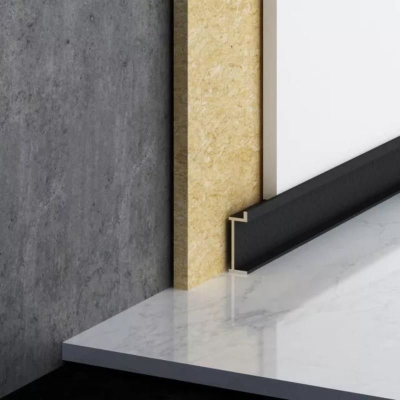 TUV Metal Aluminum Floor Skirting For Kitchen Wall