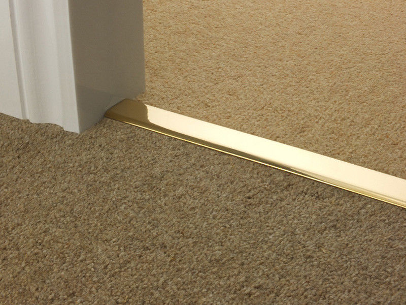 Aluminum Alloy Curved Carpet Transition Strips For Hotel Plaza