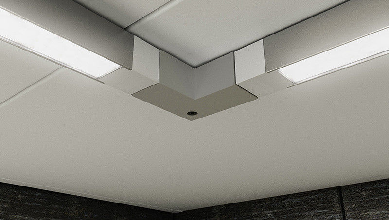 10mm Aluminum LED Profiles For Strip Lights Interior Lighting With Frosted Cover