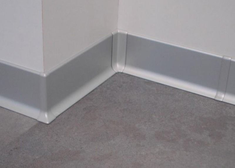 TUV Metal Aluminum Floor Skirting For Kitchen Wall