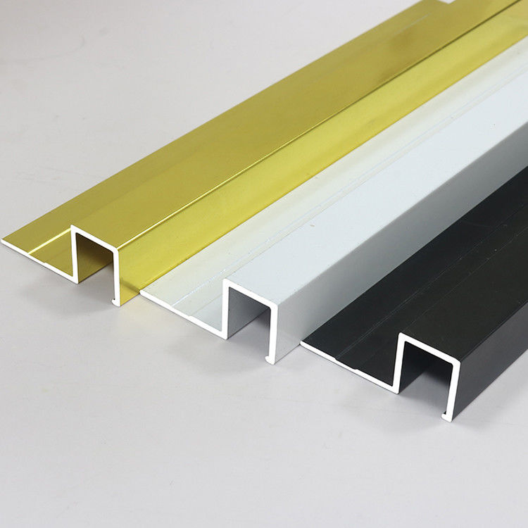 12mm Decorative Metal Profile Wall Ceramic Tile Outside Corner Edge Aluminium Tile Trim