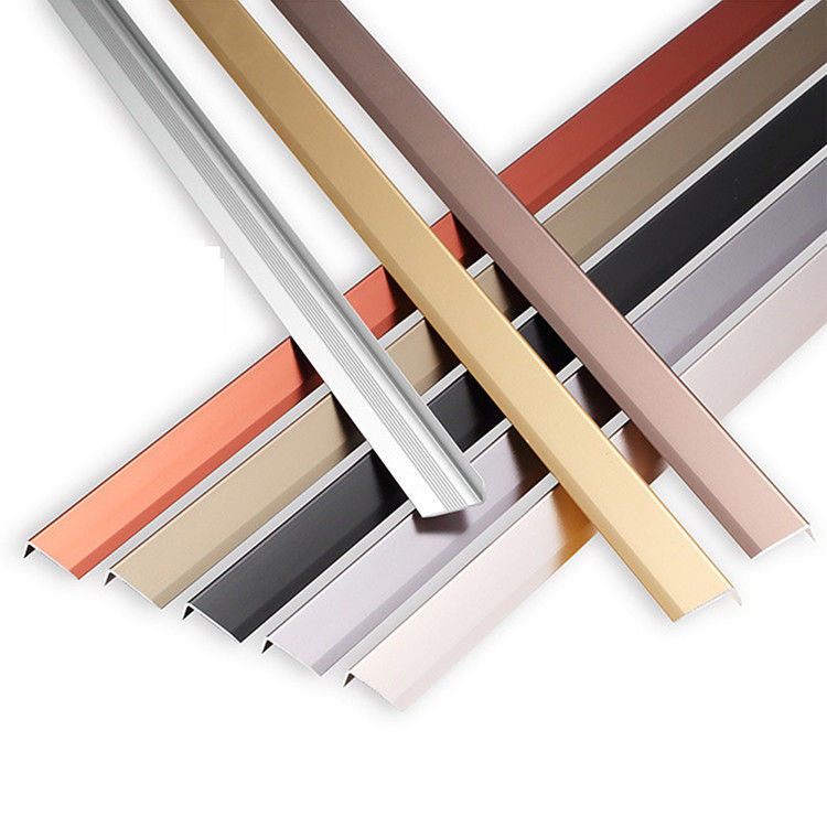 Rose Gold Carpet Transition Ceramic 20mm Aluminium Tile Trim Round Edge U L Shape